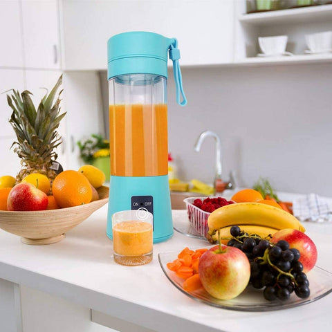 USB Portable Juicer Blender 380ml | 6 Blade Mini Fruit Blender My Store