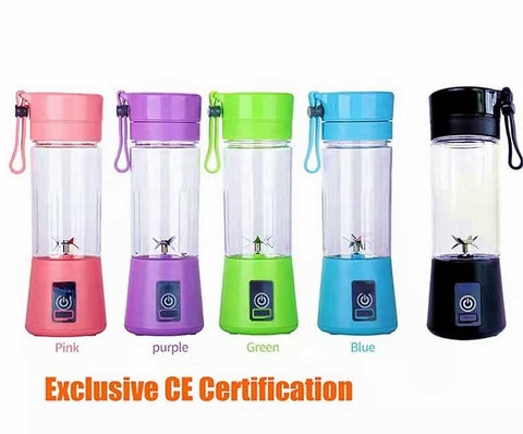 USB Portable Juicer Blender 380ml | 6 Blade Mini Fruit Blender My Store