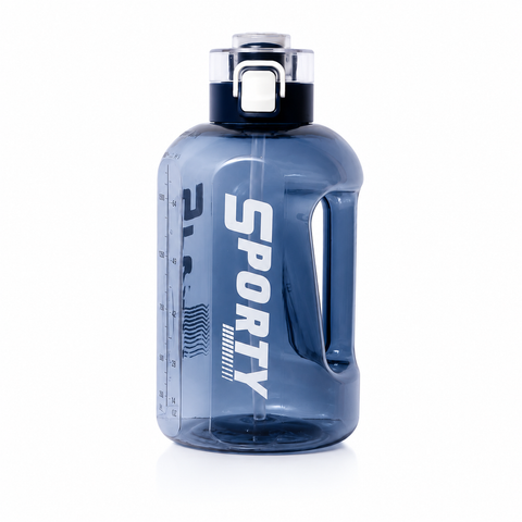 Happy Sporty 2000ML Water Bottle – Motivational 2L Bottle with Time Marker My Store