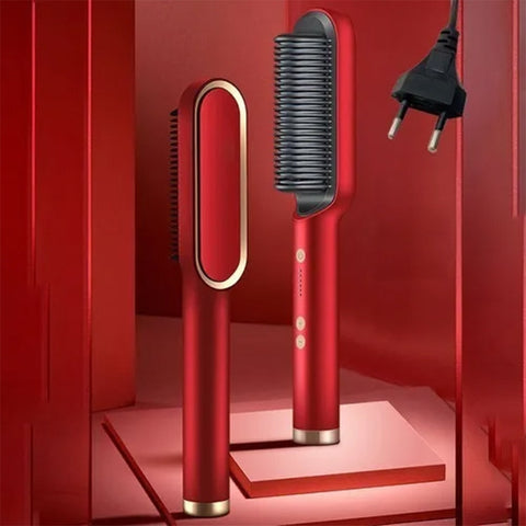 Hair Straightener Brush - 2 in 1 shahzad store