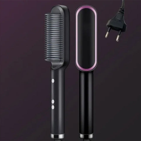 Hair Straightener Brush - 2 in 1 shahzad store