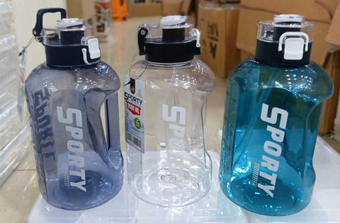 Happy Sporty 2000ML Water Bottle – Motivational 2L Bottle with Time Marker My Store