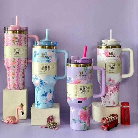 Stainless Steel Flower Design Vacuum Insulated Tumbler My Store